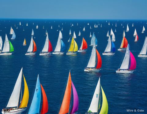 The colourful regatta