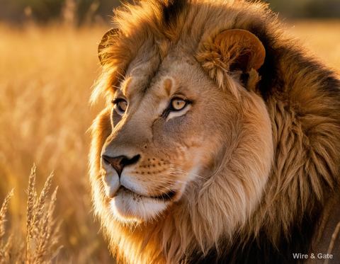 The lion of the savannah