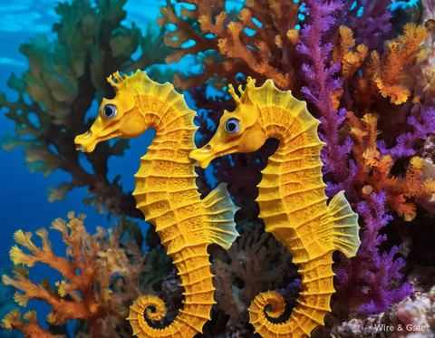 The seahorses