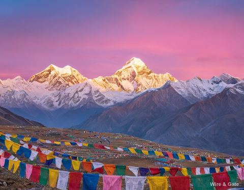 Dawn over the Himalayas
