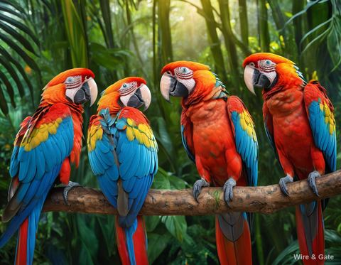 Jungle parrots