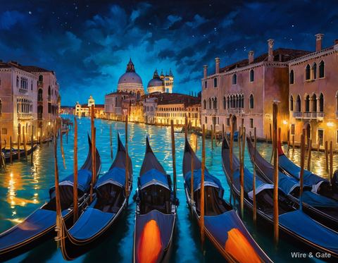 Venice at night