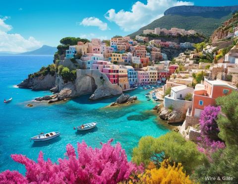 The village on the cliff